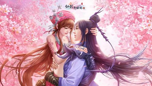 桃花灼灼，幽蛮深情相拥