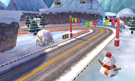 一起来飞车冰雪白原地图 完美通关攻略分享