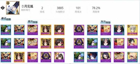 阴阳师斗技阵容