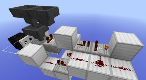 我的世界物品运输电梯装置制作图文教程