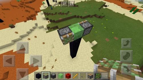 我的世界手游双向活塞虫怎么做