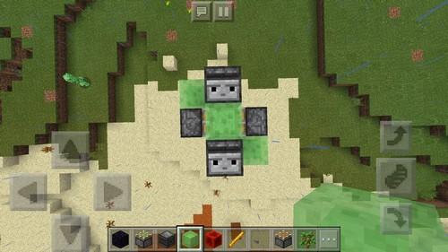 我的世界手游双向活塞虫怎么做