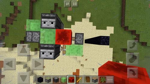 我的世界手游双向活塞虫怎么做