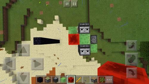 我的世界手游双向活塞虫怎么做